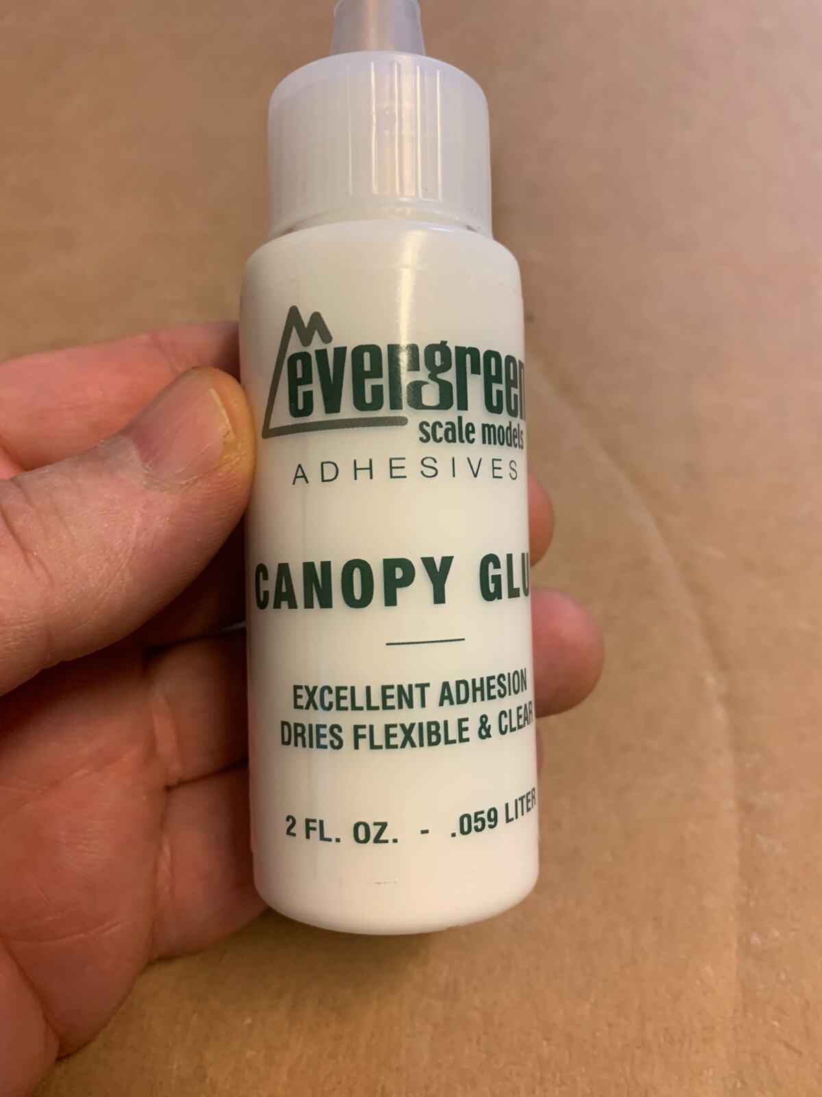 2oz Evergreen Clear Canopy Glue For Model R/C Airplane Car Windshields Windows