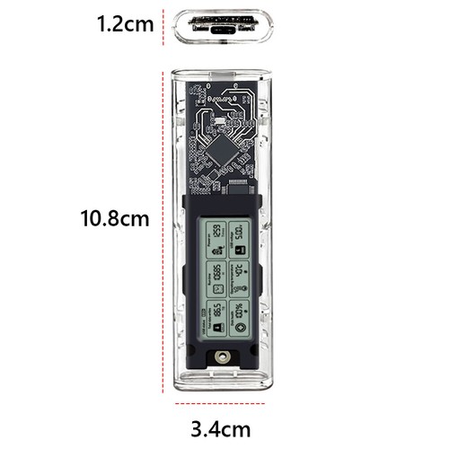 M.2NVME/NGFF Typc3.2 Hard Drive Case Reusable Multi-Purpose SL-TN10-P-AC - Afbeelding 20 van 21