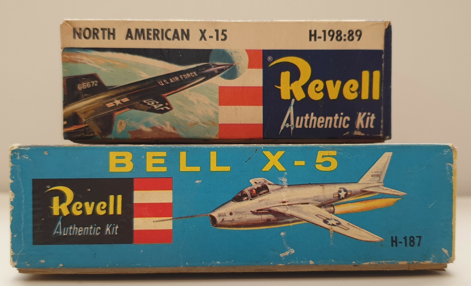 AVIATION VINTAGE BELL X5 & NORTH AMERICAN BELL X15 REVELL MODEL