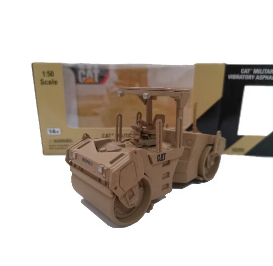 Camión compactador de asfalto vibratorio escala 1/50 CAT NORSCOT CB-534D modelo juguete 55255 Foto 3 de 4