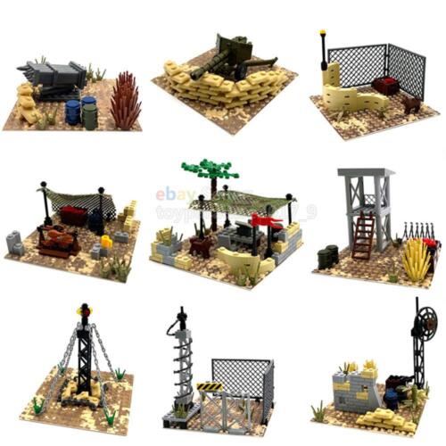 MOC WWII Military Desert Position Base Weapon Rack Building Bricks Blocks Plate - Picture 1 of 39