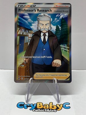 Pokemon Professor's Research 150/159 Crown Zenith FULL ART TRAINER