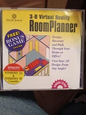 Vintage Cosmi 3D Virtual Reality Room Planner Swift Platinum PC CD-ROM 1995
