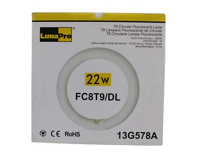 Lumapro T9 Rund Flourecent Lampe 22W Fc8t9/DL Menge 8