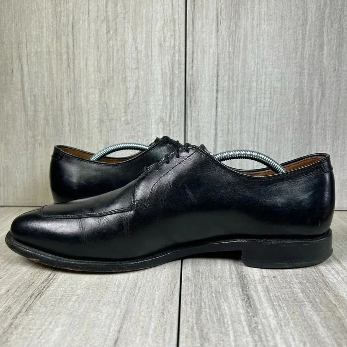 Allen Edmonds Delray Men\'s 12 A Black Split-Toe Derby Dress Shoes Mens Allen Edmonds Delray Split-toe Derby Black Leather  main image 3