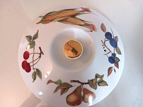 Cazuela cubierta redonda Royal Worcester England Evesham tapa para hornear plato para servir - Imagen 8 de 15