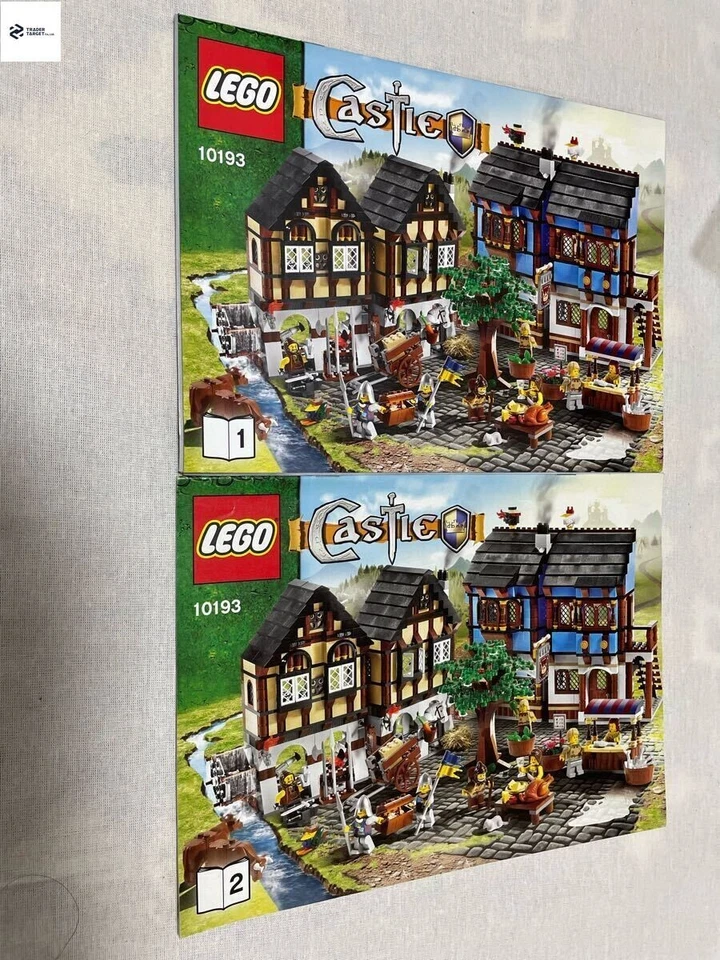 LEGO Castle Fantasy Era Medieval Market Village 10193 In 2009 Used W/Manuals - Image 3 of 4