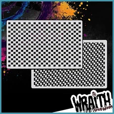 Carbon Fiber Set - Reusable Airbrush Stencil Template