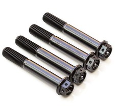 Black Titanium Front Caliper Bolt Race Drilled 70mm for Suzuki GSXR-1000 2005-20