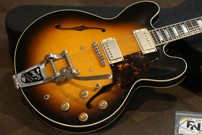 Relic! TMG Custom 335 Theo Semi-Hollow Electric Guitar Sunburst w