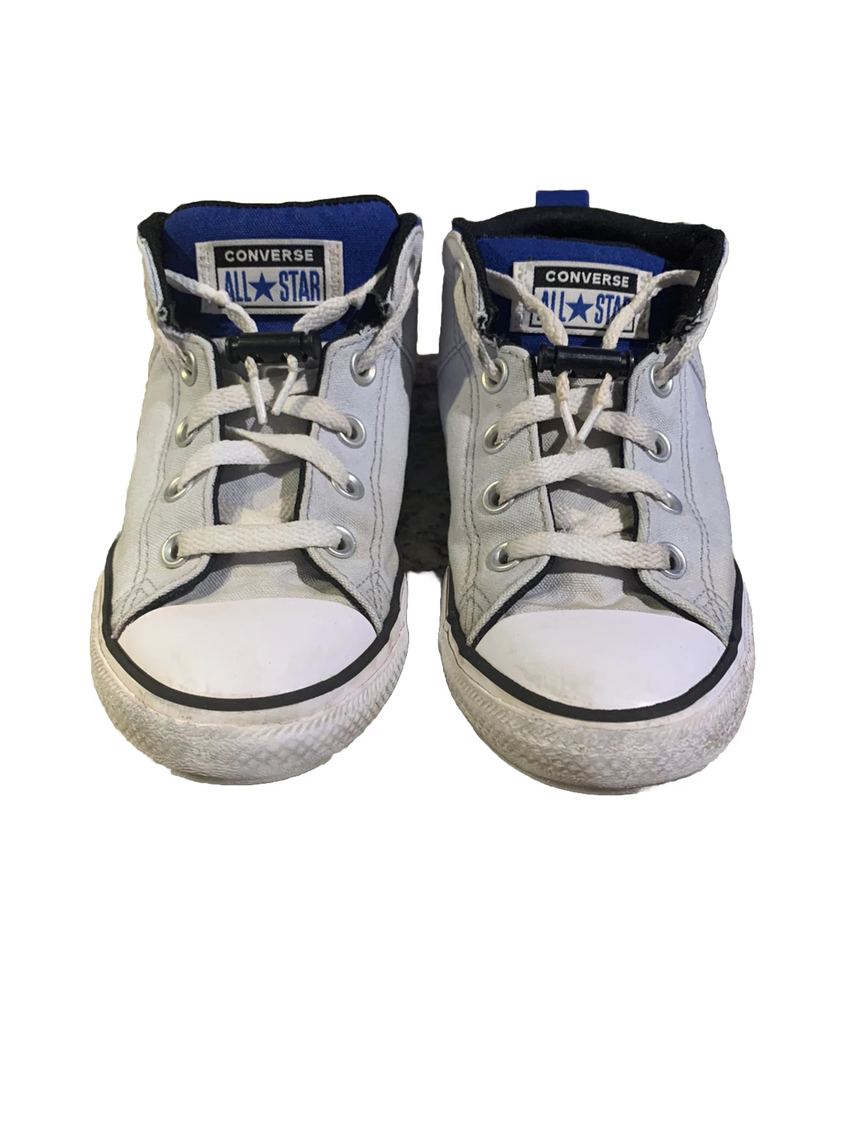 Scarpe da ginnastica grigie Converse All Star taglia 3 tessuto con lacci sport chi