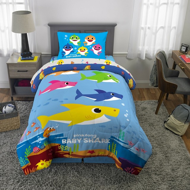 shark comforter twin