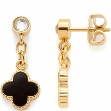 Leonardo Jewels Ohrstecker Minelli schwarz gold Ohrschmuck Damen Ohrringe