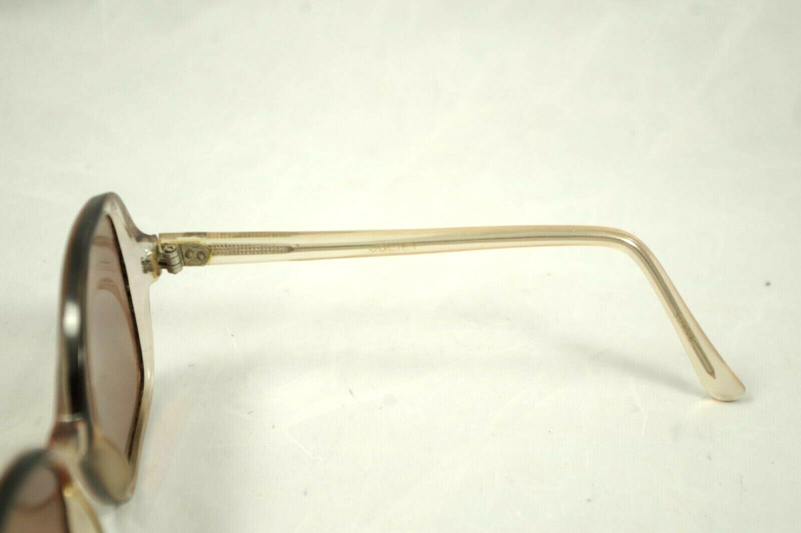 Vintage Round Rectangular Sunglasses Transparent … - image 4