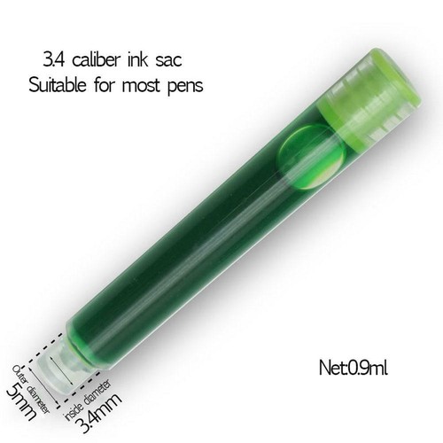 10pcs Fountain Pen colorful Ink Cartridges Ink Refill 3.4 mm Bore DiameterA - Picture 11 of 12