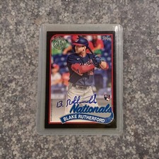 /199 BLAKE RUTHERFORD 2024 Topps Baseball Autographs Black #89BA-RUT (AU, RC)