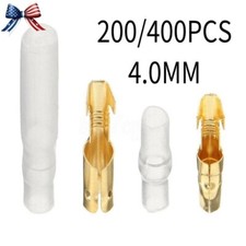 Male Female Bullet Connector Socket 4.0mm Motorcycle Car Terminal 200/400PCS