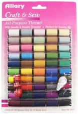 Allary Craft & Sew All Purpose Thread with Needle and Needle Threader