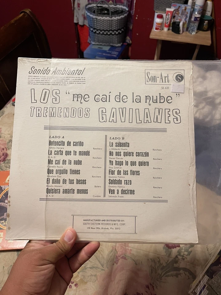 Los Tremendos Gavilanes Me Cai De La Nube Lp Record Vinyl VG+/VG 12” Norteño - Image 2 of 2