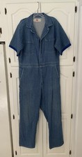Mens Vintage Coveralls Adolphe Lafont Workwear Short Sleeve Blue 44 1