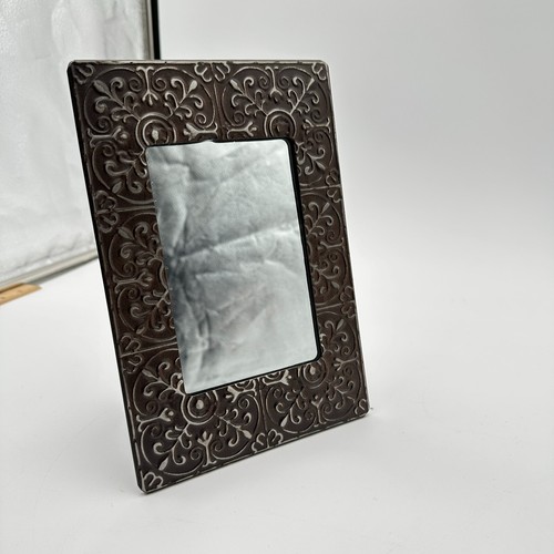 Vintage Horizontal or Vertical Metal Frame Mirror 9x6" - Picture 6 of 6