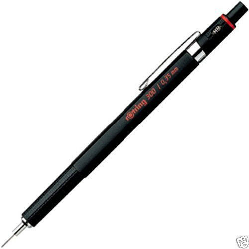 Rotring 300 0.35 mm Pencil & Rare Knurled Grip New Very Rare