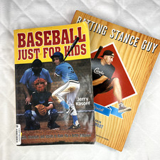 Baseball Bundle / Lot of 2 Books - Baseball Just For Kids and Batting Stance