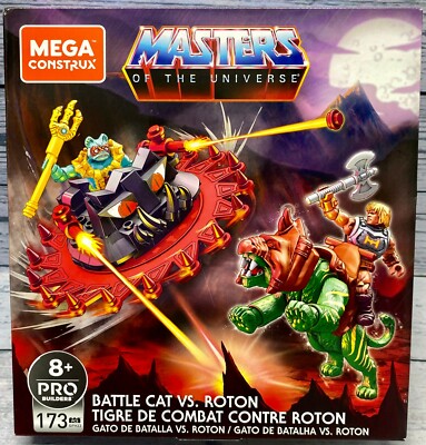 MEGA Construx Masters Of The Universe Battle Cat Vs Roton W/He-man & Merman Figs