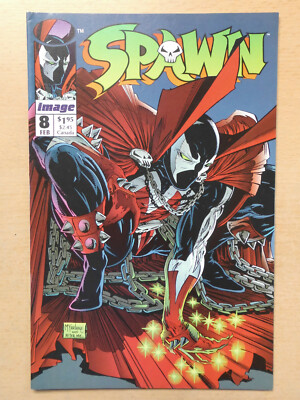 US-Spawn 8 Image Comics 1993 1st Vindicator Todd McFarlane Alan Moore signiert
