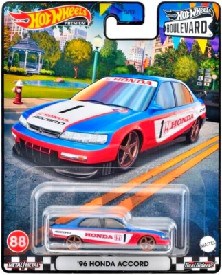 Hot Wheels BOULEVARD Honda Accord（10台） 2023 Hot Wheels NEW Premium Boulevard '96 Honda Accord Real Riders