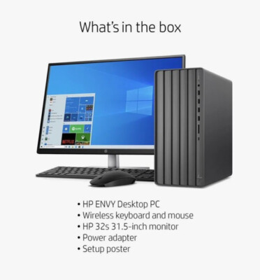 HP ENVY (512GB SSD, Intel Core i7-11700, 2.5GHz, 12GB