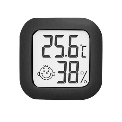 2 Stück Elektronisches Thermometer Hygrometer LCD Digital Temperatur Luftfeuchtigkeit Messgerät (B
