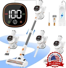 Aspiradora Inalámbrica Para El Hogar, 40000 Pa/450 W Con Pantalla Táctil LED NEW