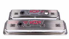 PROFORM 141-107 Steel Center Bolt Short Valve Covers for 87-Up SB Chevy Chrome