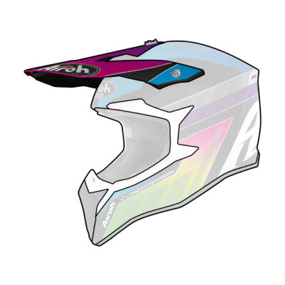 Airoh WRAAP Youth Prism Matte Helmet Frontline