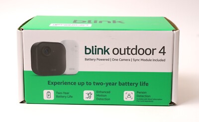 New Blink Outdoor 4  Wire-Free Smart Security 1 Camera System Kit 4th Gen