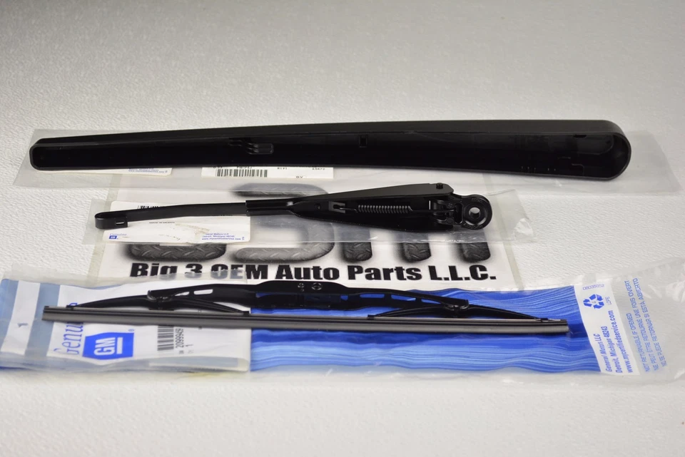 Chevrolet Equinox GMC Terrain Rear Window Wiper ARM, BLADE, & COVER new OEM - Image 2 of 3