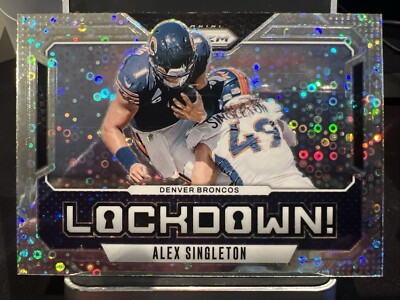 2024 Panini Prizm Alex Singleton Lockdown No Huddle #5 Denver Broncos