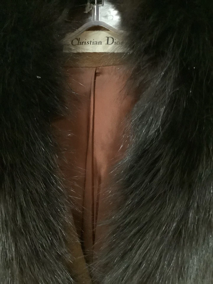 CHRISTIAN DIOR Abrigo Mujer Marrón Talla 6 Foto 2 de 4