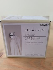 Allen  Roth NEW Robe and Towel Chrome 1.88 in x 2.28 in x 2 in Hook 5287597