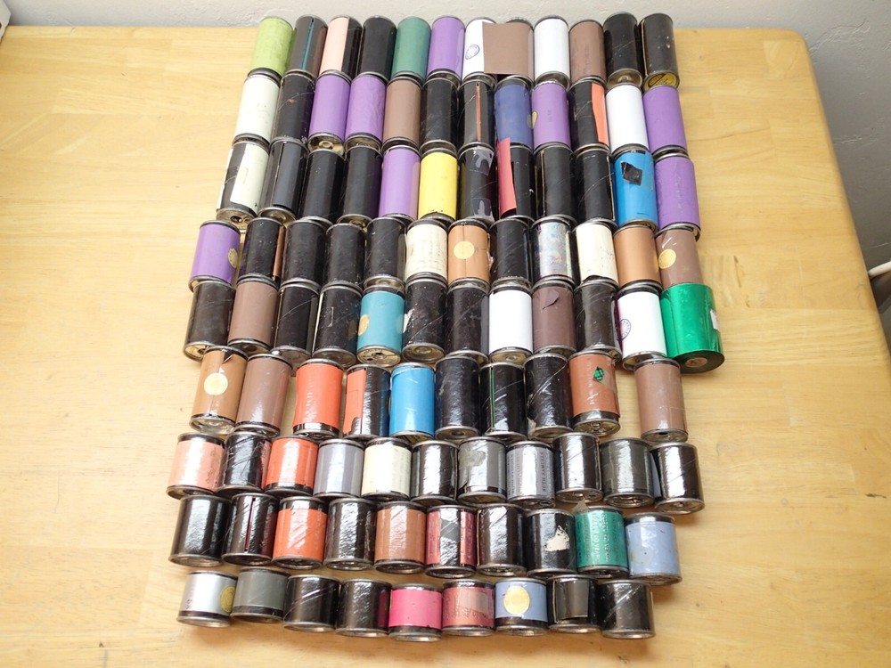 Kingsley Mixed Lot of 100 Vintage Hot Foil Rolls for Stamping Machine