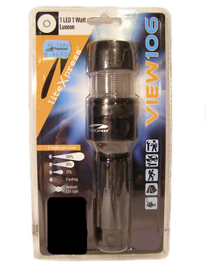 LiteXpress View 106 Handlampe / Taschenlampe 1 LED 1 Watt Luxeon
