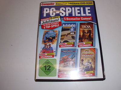 PC  5 Bestseller Games ! PC-Spiele Computer 20 Jahre Jubiläum! 5 Top Spiele