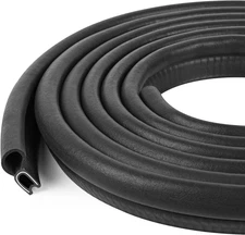 Automotive Door Weather Stripping 12Ft Car Door Rubber Edge Trim Seal Strip Gask