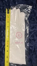 Sz L Men Police Formal Tuxedo Honor Guard Parade Nylon Cotton Gloves FREESHIP