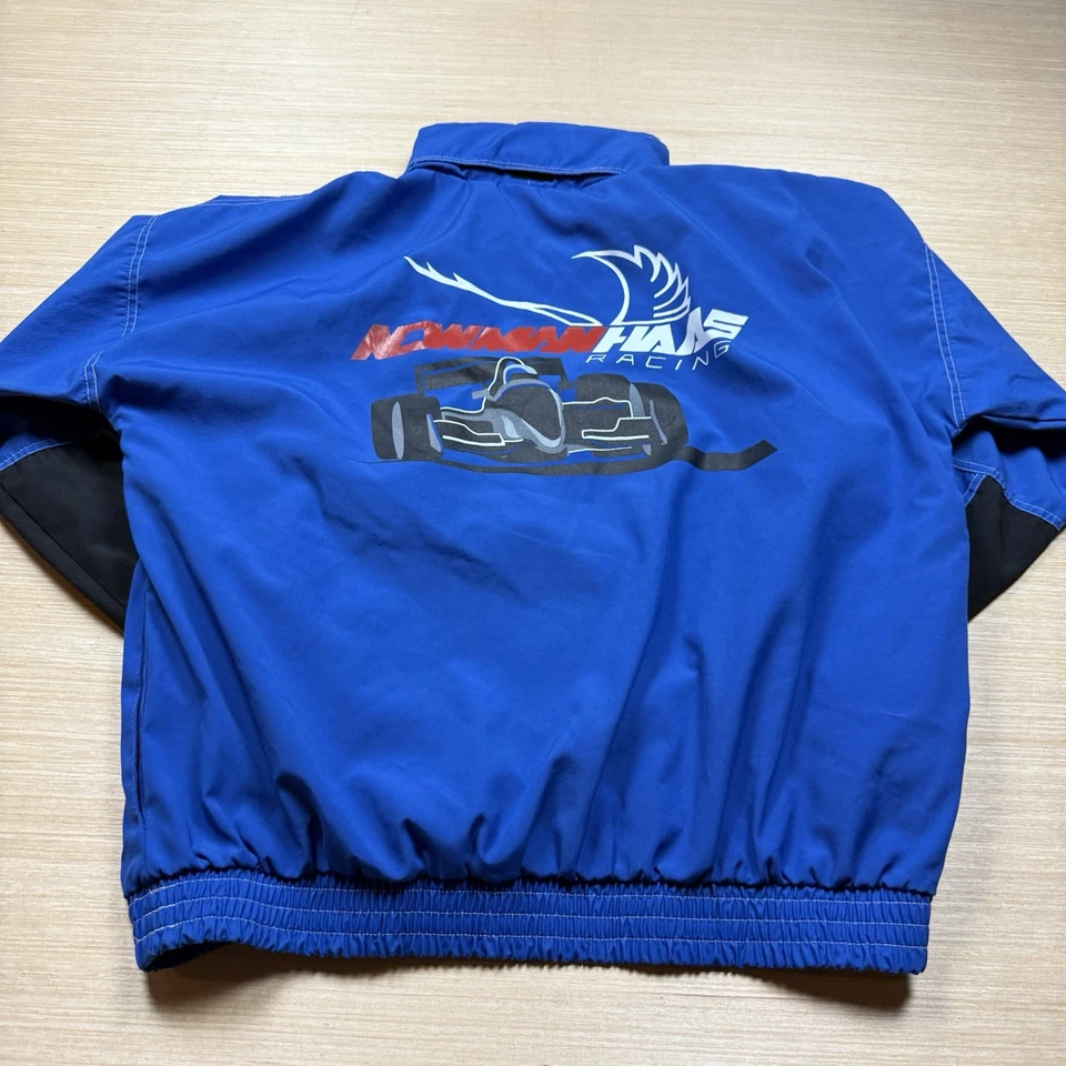 Chaqueta cortavientos vintage Indycar Cart Racing Anorak Newman Haas años 90 XL velocidad Foto 2 de 4