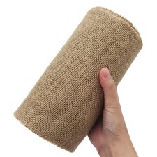 8" Inch Natural Burlap Fabric Roll 10 Yards Jute Ribbon Gift Wrapping 20CM
