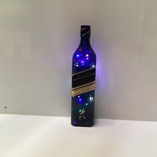 Johnnie Walker Double Black Label 750ml Bottle Empty With Multi Colored Lights