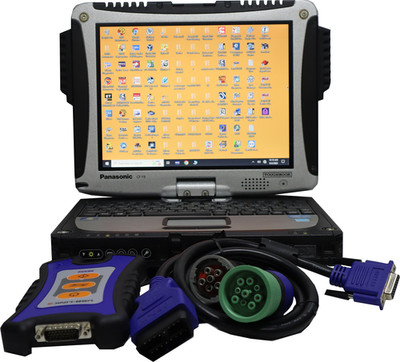 Diesel Laptop Diagnostic Scanner Cummins Mack CAT JPRO Navistar Detroit 25
