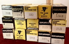Lot of 15 Sylvania Vintage Electronic Tube New Old Stock NOS